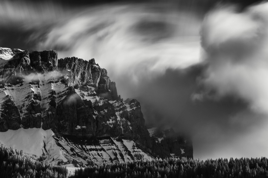 Infrared fine-art image of Croix de Fer in Haute-Savoie